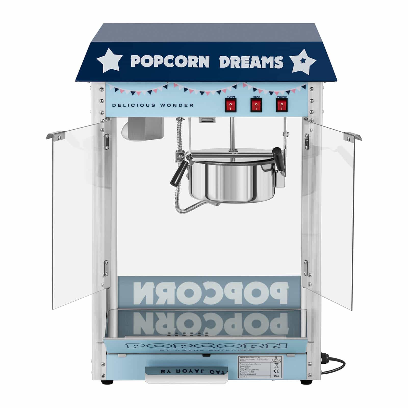 Popcornmaschine - Frontalansicht